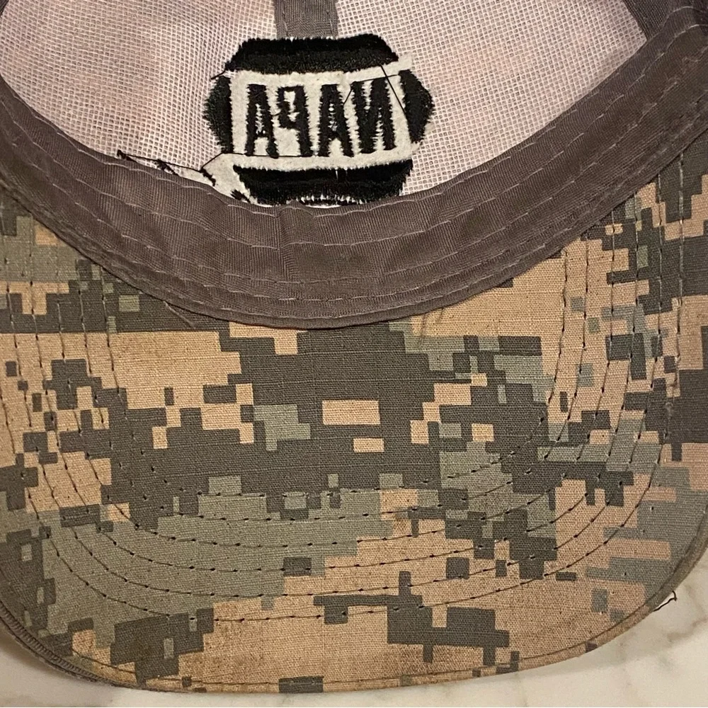 NAPA Racing NASCAR Camo Camouflage Hat Fallen Heroes Ron Capps Patriotic Elliott